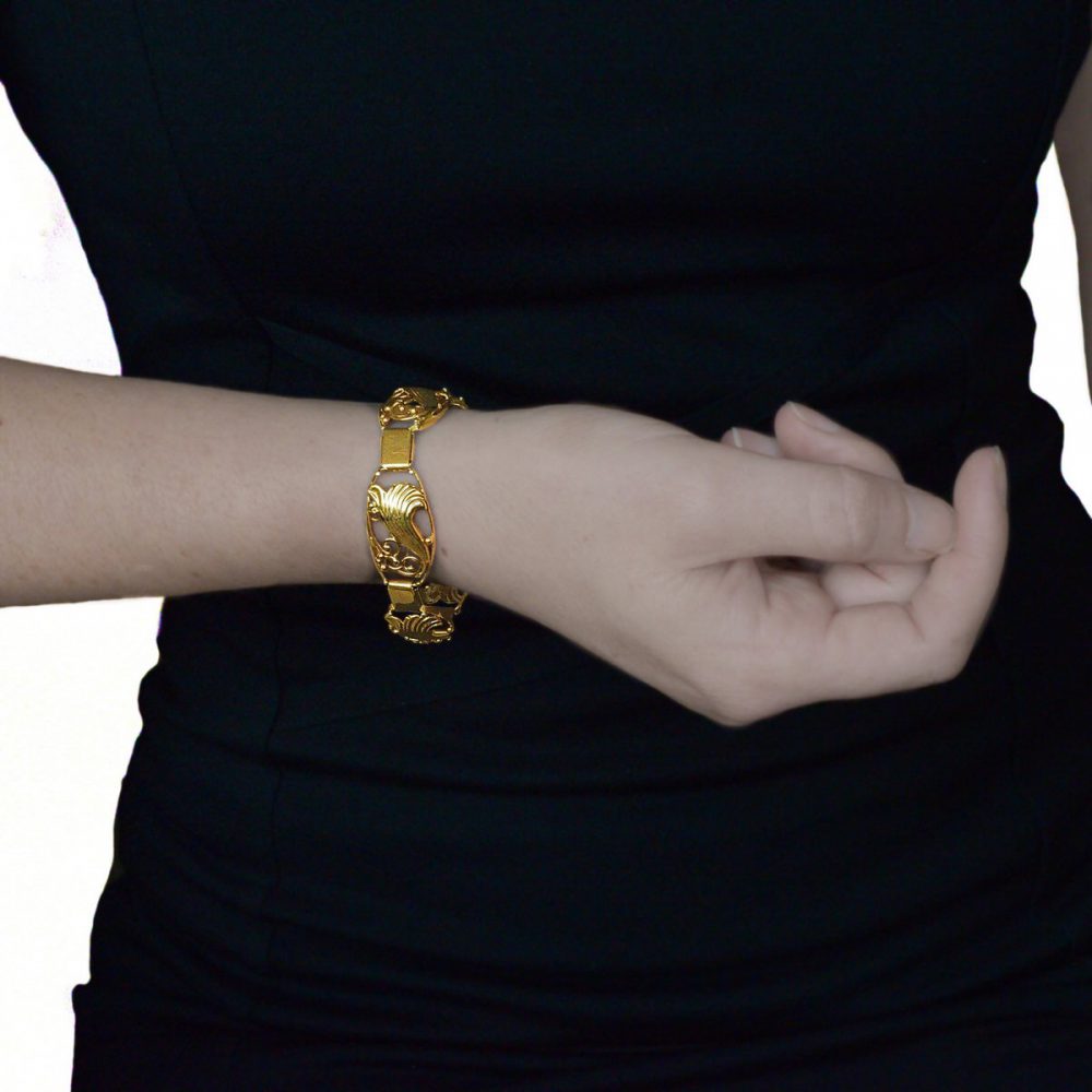 Art Nouveau 14ct Gold Bracelet